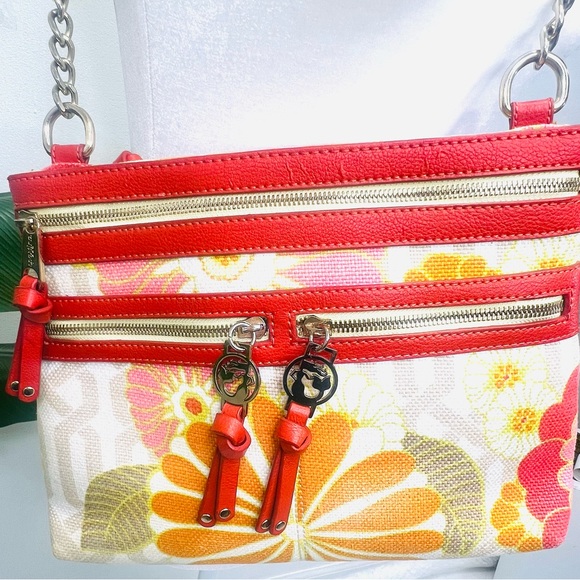 SPARTINA 449 Carson Cottage Linen Floral Adjustable Crossbody Shoulder Purse Bag - Picture 2 of 16